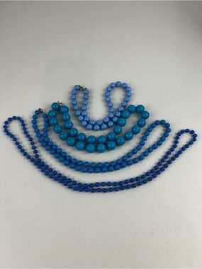 Vintage Plastic Beaded Necklace Bundle